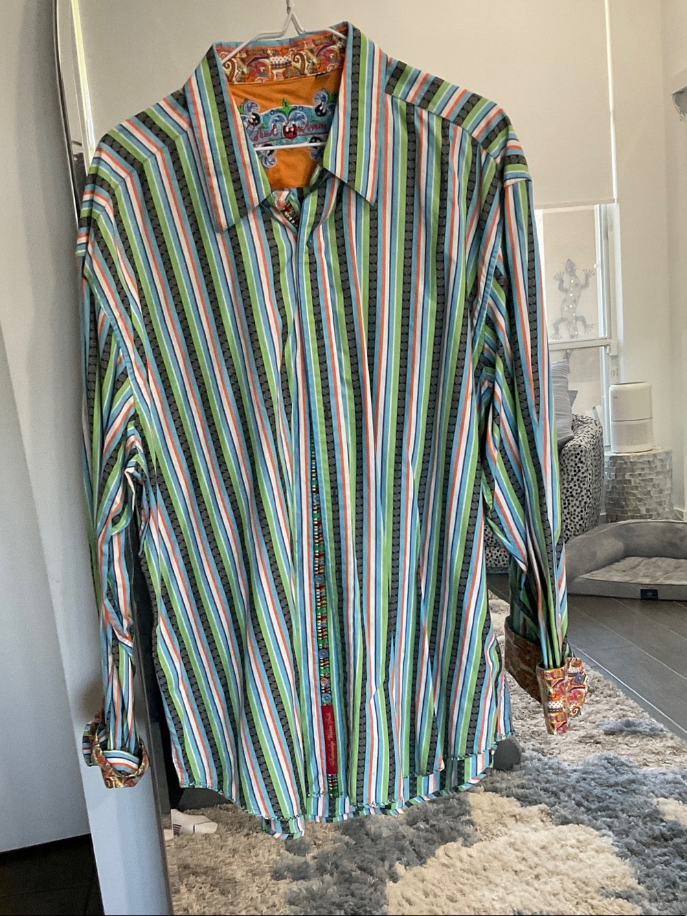 Robert Graham Multicolor Vertical Stripe Button-Down Shirt